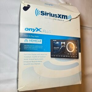 SiriusXM SXPL1V1 Onyx Plus Satellite Radio with Vehicle Kit NEW Open Box
